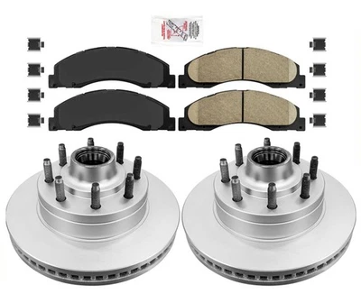 Front Ceramic Pads & Coated Rotors FOR FORD E150 E250 E350 2008-2021 SUPER DUTY - Image 1 of 4
