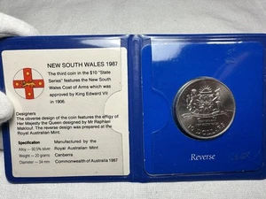1987 AUSTRALIA Queen Elizabeth II Kangaroos  10 Dollar 20g.  92.5 Silver. - Picture 1 of 5