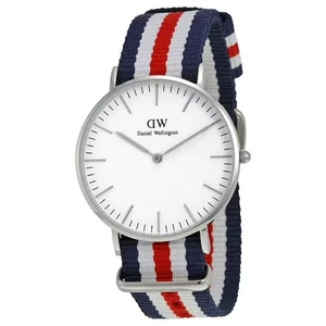 Reloj Daniel Wellington Clásico Canterbury Azul Rojo Blanco Correa OTAN 0606 - Imagen 1 de 4