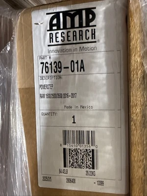 Running Board-ST, Crew Cab Pickup Amp Research 76139-01A - Image 1 of 3