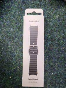 Samsung Galaxy Watch 4 5 6 7 40mm 44mm Original Sportarmband M/L Schwarz One Click - Bild 1 von 2