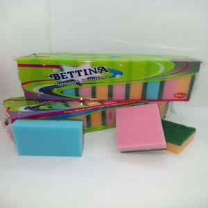 10x Doppelseitige Küche Schwamm Scheuer Pads Geschirr Abwaschen Reinigung Scheuern - Bild 1 von 3