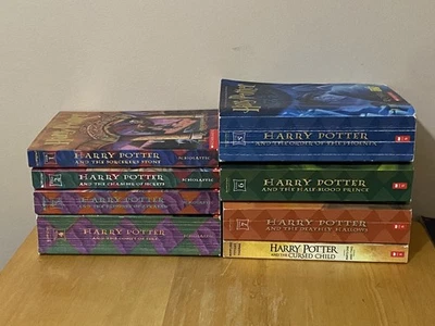 Harry Potter Series 8 PB Book Lot JK Rowling 1-8 1,2,3,4,5,6,7,8 Scholastic - Image 1 of 4