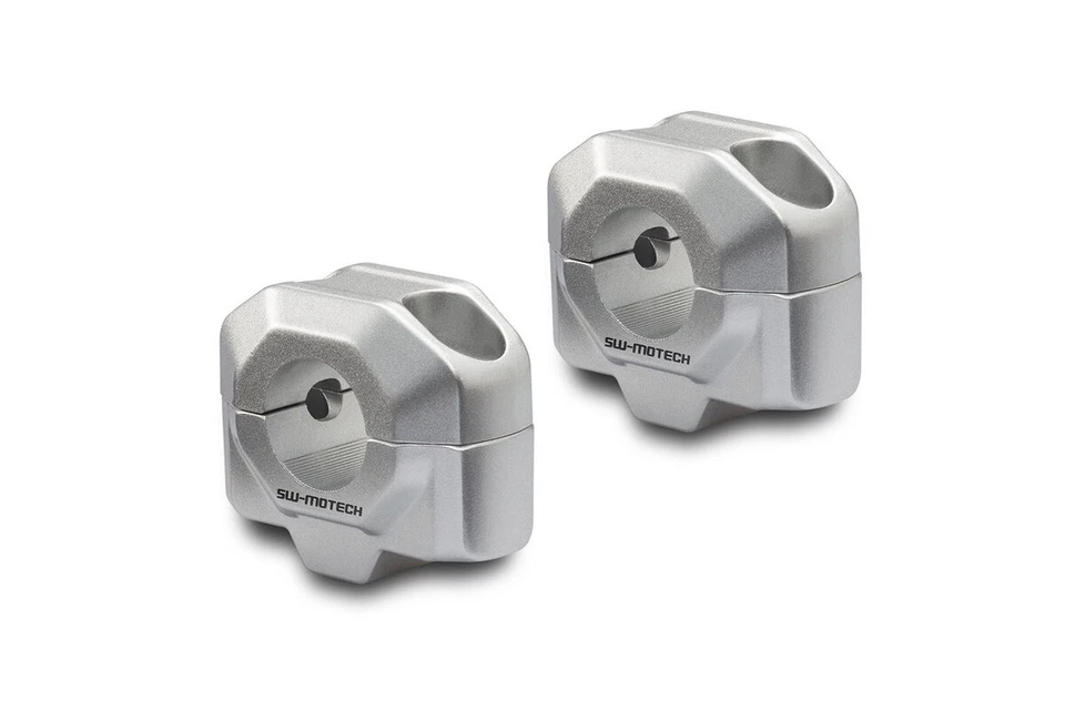 Lenkererhöhung für Ø 22 mm Lenker H=20 mm. Silbern. - Bild 1 von 1