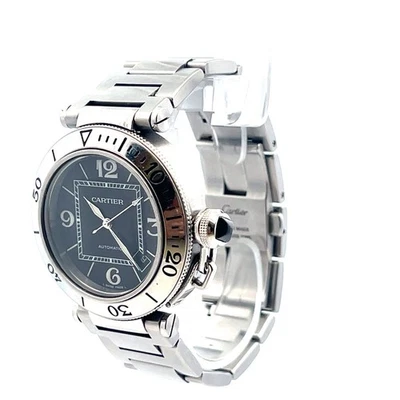 Mint Men Cartier Pasha Seatimer 2790 Stainless Steel  Automatic Watch & Box - Image 1 of 4