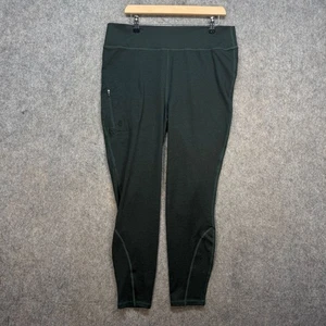 Acai Leggings Womens Size XXL Dark Green Thermal Skinny Stretch Pockets Outdoor - Picture 1 of 9