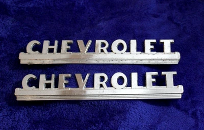 Camión Chevy 1947-1953 vintage emblemas capó lateral insignia sedán entrega Foto 1 de 4