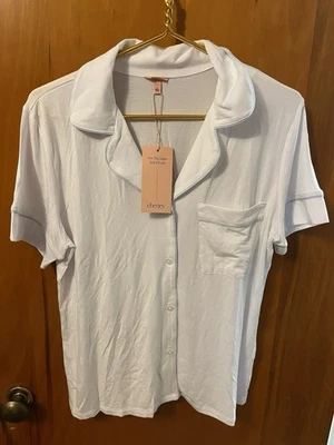 Conjunto de Pijama Corto Relajado Modal Eberjey Gisele Tencel Talla S Blanco Foto 1 de 4