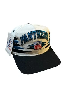 NWT Vintage 90s Carolina Panthers Logo Athletic Diamond Cut D-cut SnapBack Spike - Picture 1 of 11