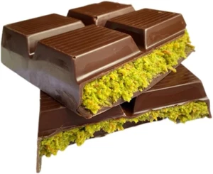 Dubai Chocolate - Tavoletta Cioccolato Con Pistacchi Da 100 G. Con Pistacchio E - Foto 1 di 12