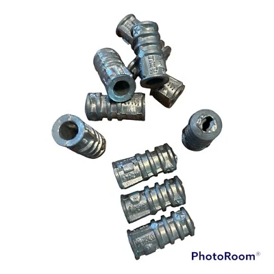 Anclaje protector de retraso de 1/4" x 1" agujero de taladro corto de 1/2" ladrillo de hormigón mampostería Cantidad: 10 Foto 1 de 2