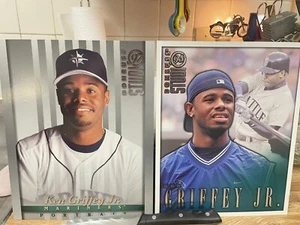 1997/98 Lot Of 2 Ken Griffey Jr 8x10 Donruss Studio Portraits - Picture 1 of 2