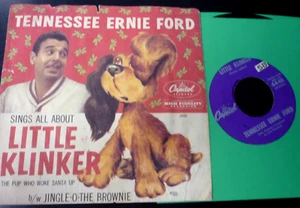 TENNESSEE ERNIE FORD-Little Klinker/Jingle O the Brownie 45 w/Rare Picture sleev - Picture 1 of 2