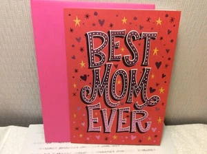 RSVP MOM BIRTHDAY GREETING CARD New w/Envelope “BEST MOM EVER...." - Picture 1 of 2