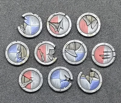 Escudos para Warhammer duendes muertos vivientes imperio - juegos de 10 sin pintar Foto 1 de 4