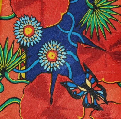 RUSH LIMBAUGH ~ CORBATA DE VESTIR DE SEDA PARA HOMBRE ~ PSICODÉLICA ~ ALMOHADILLAS DE LIRIO ROJO ~ 58" Foto 1 de 4