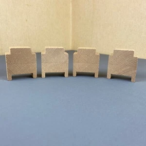Four Wooden Track Supports Risers for a Wooden Railway Layout - Picture 1 of 9
