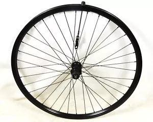 700c (622–19) SHIMANO FH-RM70 8/9/10 SPEED CASSETTE REAR HYBRID BIKE WHEEL BLACK - Picture 1 of 1