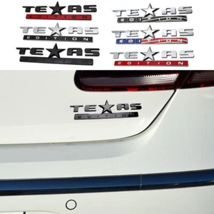 3D Metal Chrome Texas Edition Car Truck Fender Rear Emblem Badge Decal Sticker - Picture 1 of 14