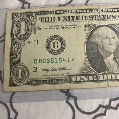 $1 Dollar Bill Star Note  - Image 1 of 3