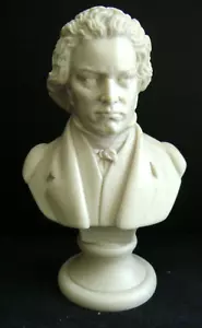 BEETHOVEN BUST STATUE MADE OF CAST MARBLE POWDER - Bild 1 von 8