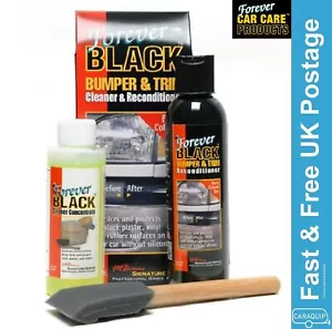 Kit de tinte parachoques y recorte negro Forever 295 ml - restaura parachoques y vinilo descoloridos - Imagen 1 de 9
