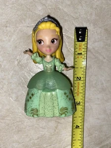 DISNEY JUNIOR JR SOFIA THE FIRST AMBER FIGURE 3.25" CAKE TOPPER GLITTER CROWN# - Picture 1 of 4