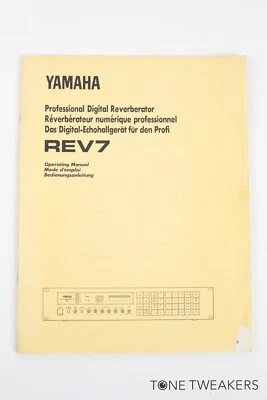 Yamaha Rev 7 Professional Digital Reverberator Owner Manual VINTAGE SYNTH DEALER - Image 1 of 4
