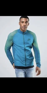 Nike Tech Fleece Varsity Jacket Aqua Blue/Green Men's Size S Lot Of 2 - Picture 1 of 11