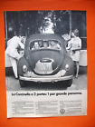 Publicite De Presse Volkswagen Automobile Coccinnelle A 2 Portes Ad 1970