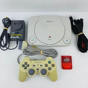 PS1 PlayStation One Console + Controller + Cables - SCPH-102 PAL Tested/Working - Picture 1 of 13