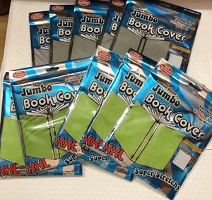 (10) Academic Book Cover Jumbo XXL Premium Edition Super Stretchy Lot N - Imagen 1 de 7