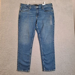 NWT Free Assembly Slim Jeans 40x32 Medium Wash Blue Stretch Denim Tapered - Picture 1 of 14