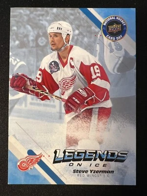 2022-23 UD National Hockey Card Day #27 Steve Yzerman Detroit Red Wings HOF - Image 1 of 2