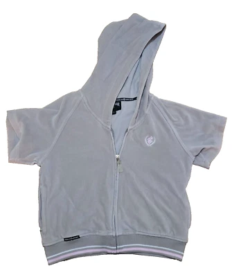 Vintage Rocawear Size Large Women’s Velour Track Suit Top Hooded Hop Hop Style - Image 1 of 4