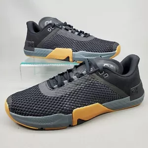 Under Armour TriBase Reign 4 Gym Shoes Black Gum Bottom 3025052-002 Mens Size 13 - Picture 1 of 12