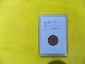 1959 brown penny no holder included - Picture 1 of 2
