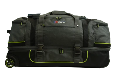 (Verde) Bolsa de Lona Rodante 30" Dos Ruedas Silenciosas con Cubiertas de Esquina Foto 1 de 4