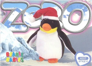 TY Beanie Babies BBOC Card Series 4 Common Zero the Penguin NM/Mint - Bild 1 von 2