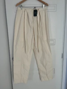EMPORIO ARMANI Straight Trousers Beige – M/12 - 5+ items free AU post - Picture 1 of 15