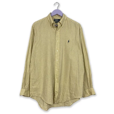 Camicia Ralph Lauren a quadri gialla yarmouth - Taglia 15.5 uomo - Immagine 1 di 4