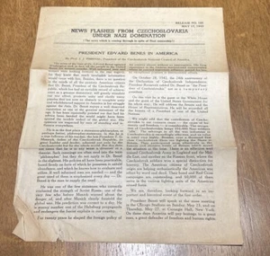 News Flashes From Czechoslovakia Under Nazi Domination Release 185 May 17, 1943 - Picture 1 of 2