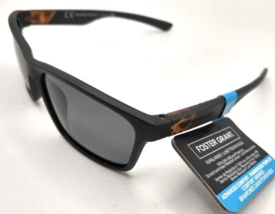 Foster Grant ADVANCED COMFORT Black Tortoise Brown Sunglasses AVC23 100% UVA UVB - Image 1 of 4