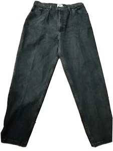 Vtg 90’s Palmetto's High Waisted Relaxed Mom Jean Black Made in USA Size 18W - Picture 1 of 10