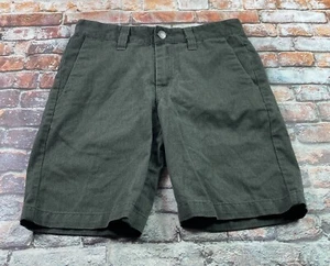 Volcom Chino Shorts Boys 26 Gray Performance Casual Sufer Stretch Outdoor Youth - Picture 1 of 15