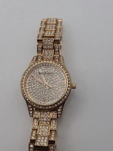 Juicy Couture Bling Womens Watch Rhinestone Rose Gold Tone New Battery Working - Picture 1 of 10