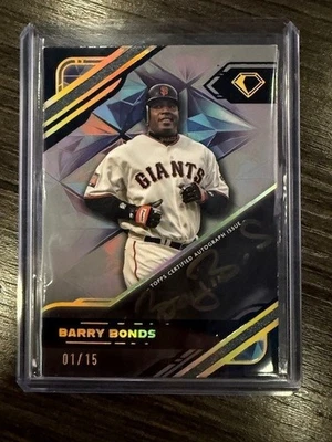 2025 Topps Diamond Icons Barry Bonds Black Polychromatink Auto - # 1/15 - Giants - Image 1 of 3