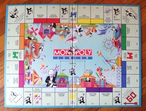 De colección 1990 PARKER BROS. "MONOPOLY JUNIOR" Tablero de Juego Solo Repuesto - Imagen 1 de 6