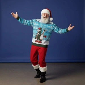 Suéter de Navidad Ellen Show con Reno y Árbol Vacaciones Feo Suéter XL NUEVO CON ETIQUETAS - Imagen 1 de 7