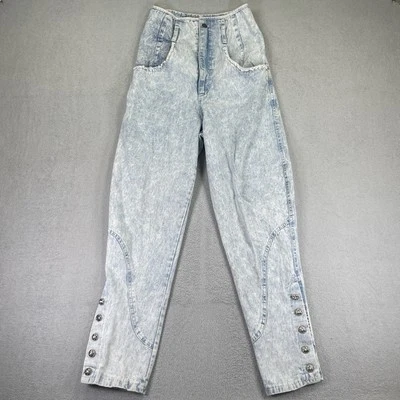 Pantalones de mezclilla Switch EE. UU. de colección para mujer 7 cónicos tiro alto lavado ligero hechos en EE. UU. Foto 1 de 4